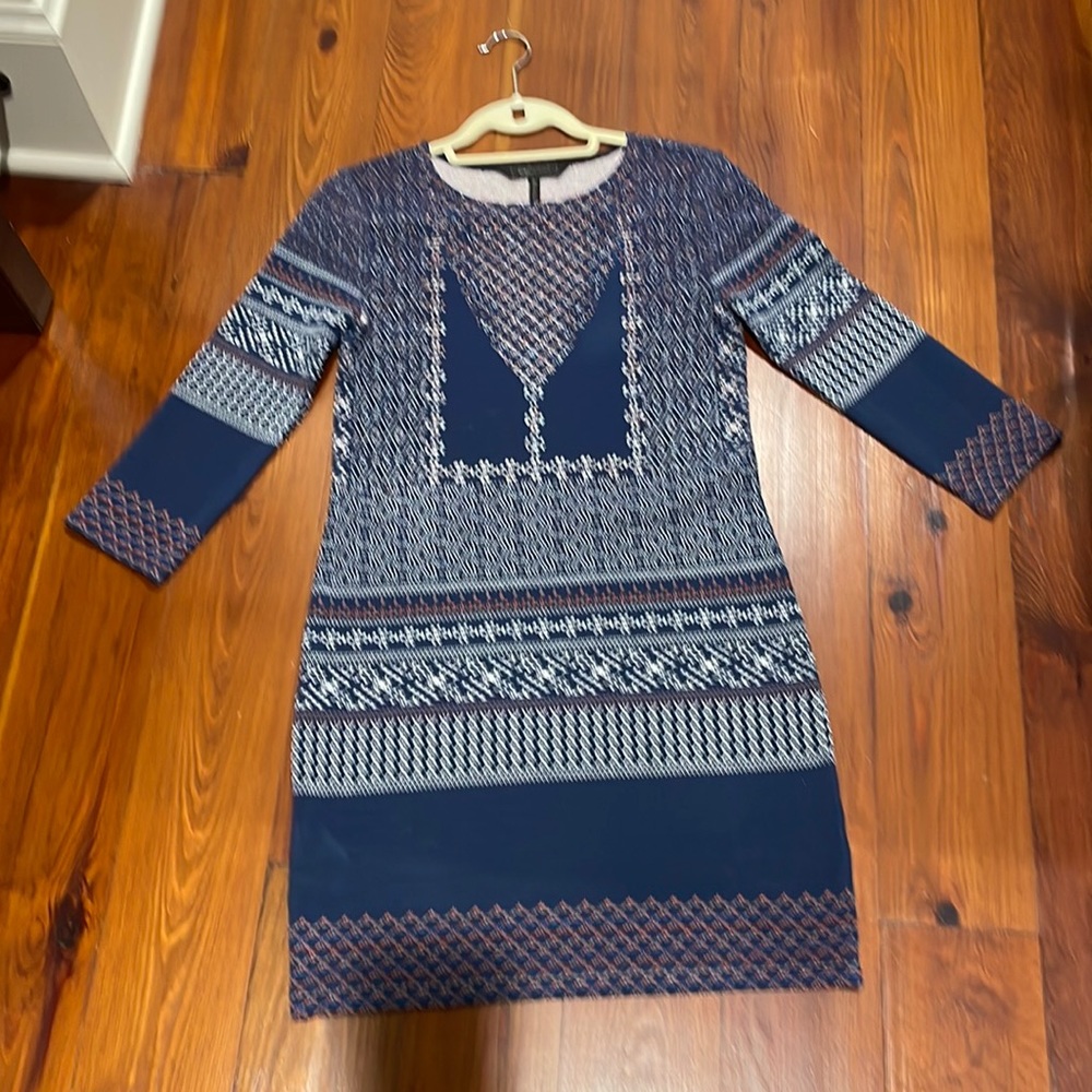 BCBGMaxAzria Pullover 3/4 Sleeve Knit Dress size xs